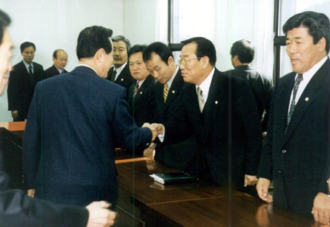 김혁규도지사와의 합천군의회 간담회시0