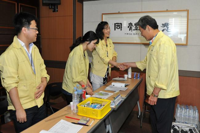 2013 을지연습 실시부 격려2