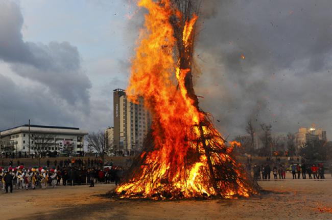 2014년 안녕 기원 정월대보름 달집태우기 4