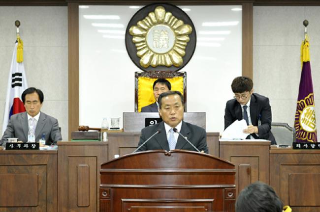 부의장 조삼술의원 당선0