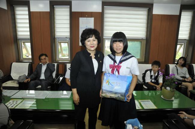 일본 미토요시 홈스테이 중학생  의회 방문0