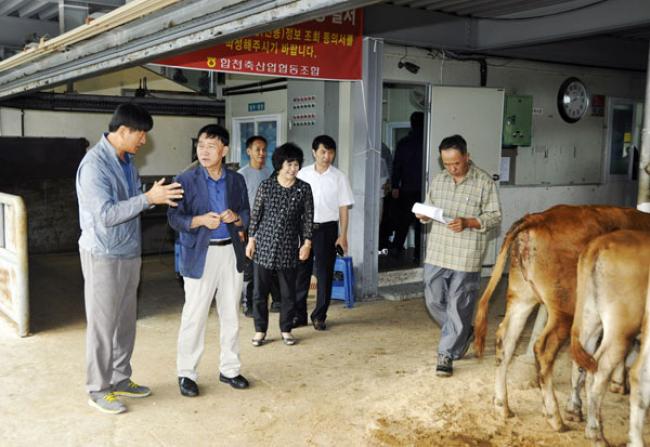 합천전자경매시장 격려 방문3