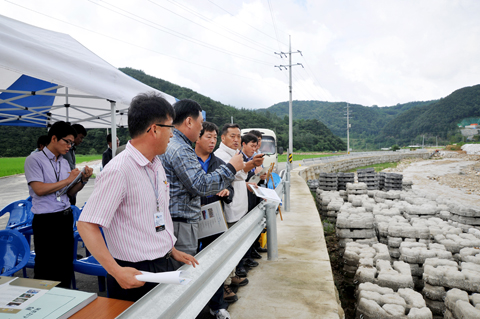 묵촌천 수해복구공사현장확인0