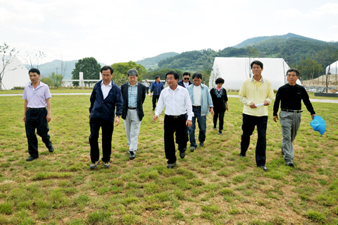 대장경천년세계문화축전 행사장 사업추진현장확인0
