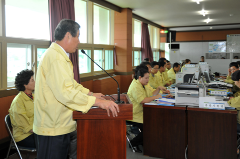 2012 을지비상훈련 군청상황실 격려방문0