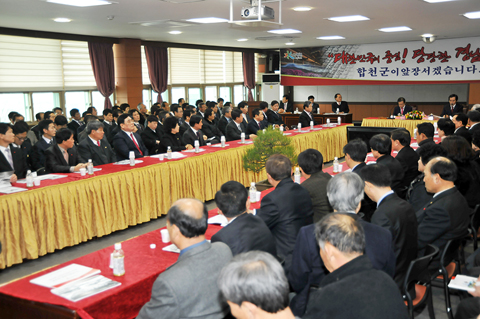 홍준표도지사 합천 초도순방0