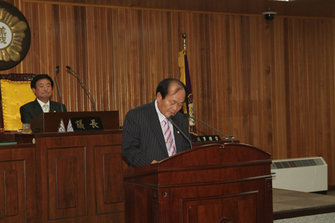 제131회 임시회 유도재 의장당선수락인사