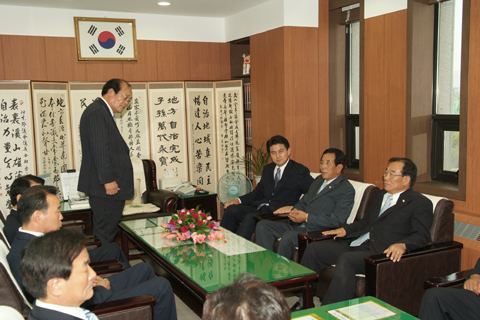 김태호 도지사 합천군 방문