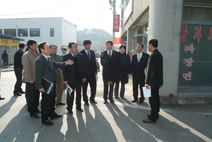 가회소재지 정비공사 현황 현장확인특위 활동