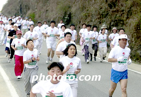 2003년 4월 6일 제2회 벚꽃마라톤대회에 참가